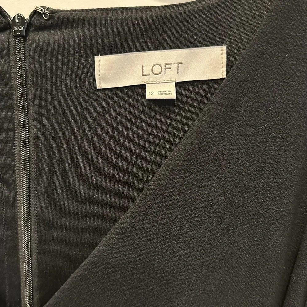 Loft woman’s dress, black, size 12 - Picture 2 of 8